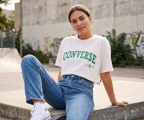 Collegiate cropped converse - collegiate,